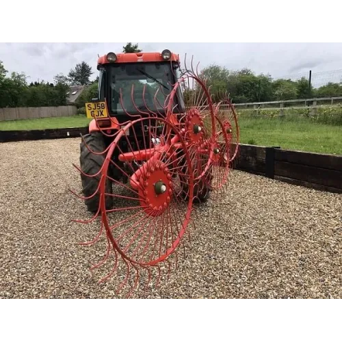 HAY AND STRAW RAKE STRAW TURNER 4 wheel